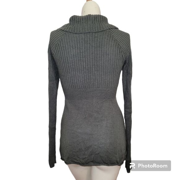 90s Arizona Jean Co Pullover Long Grey Sweater with pockets Large - Picture 6 of 7